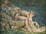 William Blake Blake's Newton oil painting